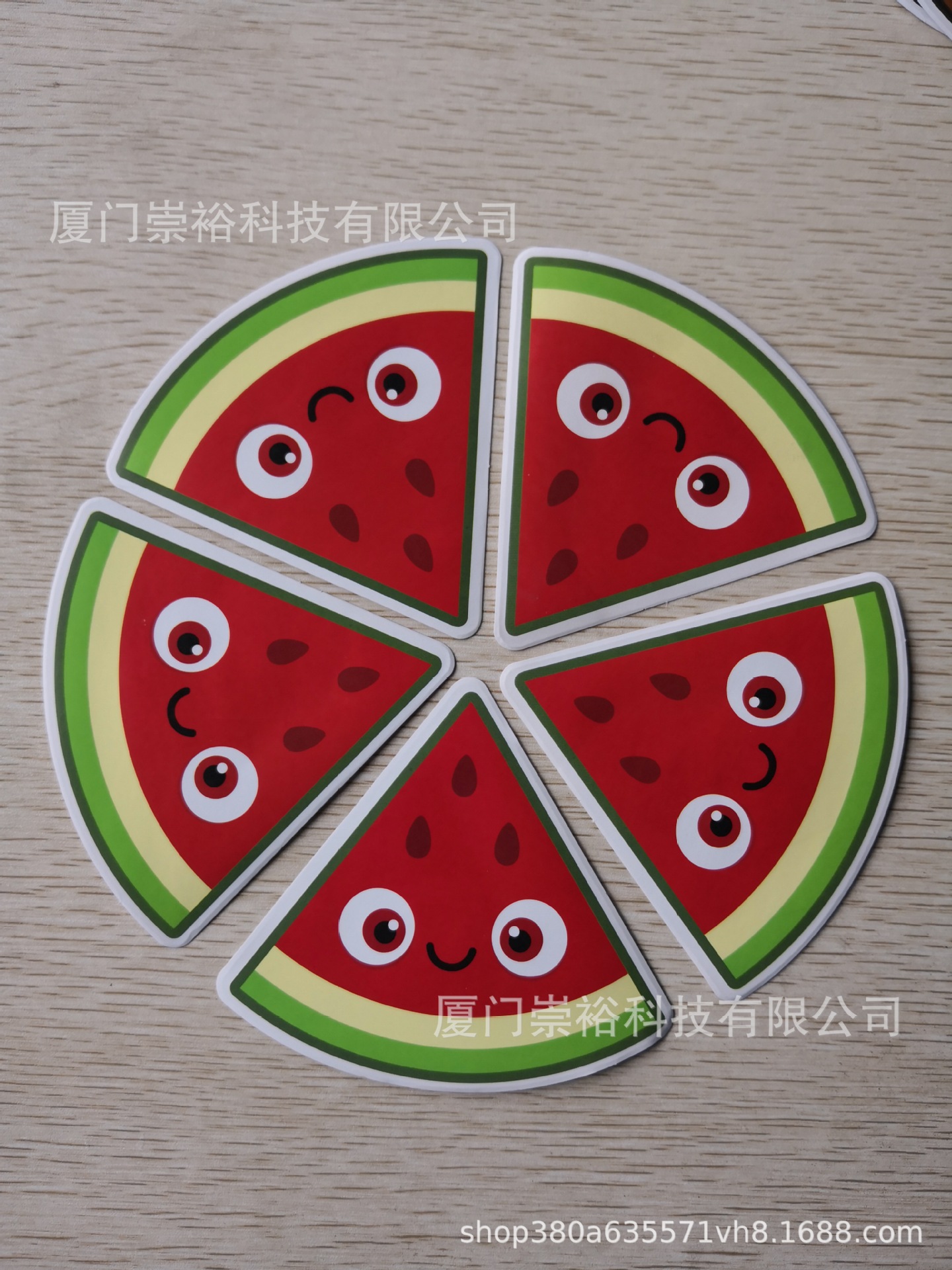 香味不干胶贴纸定制 彩印水果香味贴纸优质香味不干胶贴