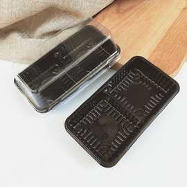 蛋黄酥冰皮月饼包装 2粒雪媚娘肉松小贝西点盒子 透明吸塑盒100套