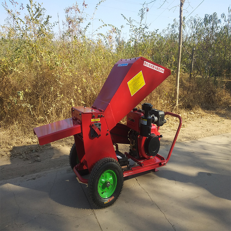 中小型树枝粉碎机 园林葡萄树枝粉碎机 柴油汽油型号木材粉碎设备