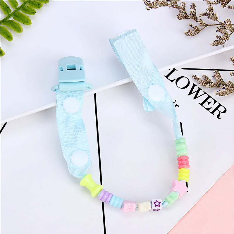 2021 new baby pacifier clip star children bite bite music pacifier chain in stock direct for in stock