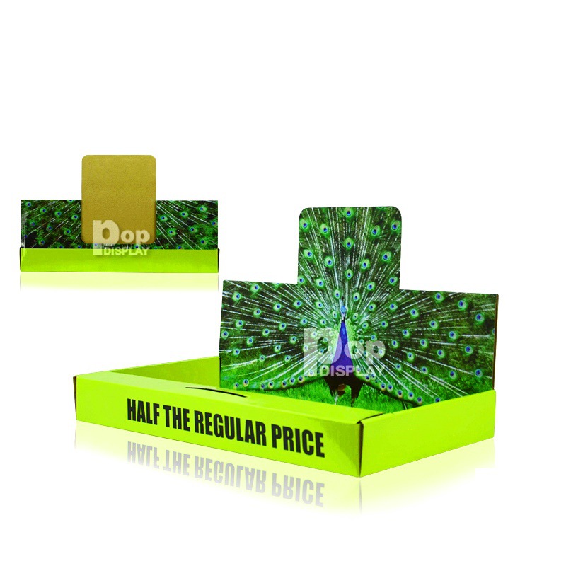 波普专业设计供应台面促销PDQ纸展示盒  深圳台面玩具零食展架