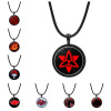 Naruto, accessory, glossy pendant, necklace, jewelry, European style, with gem