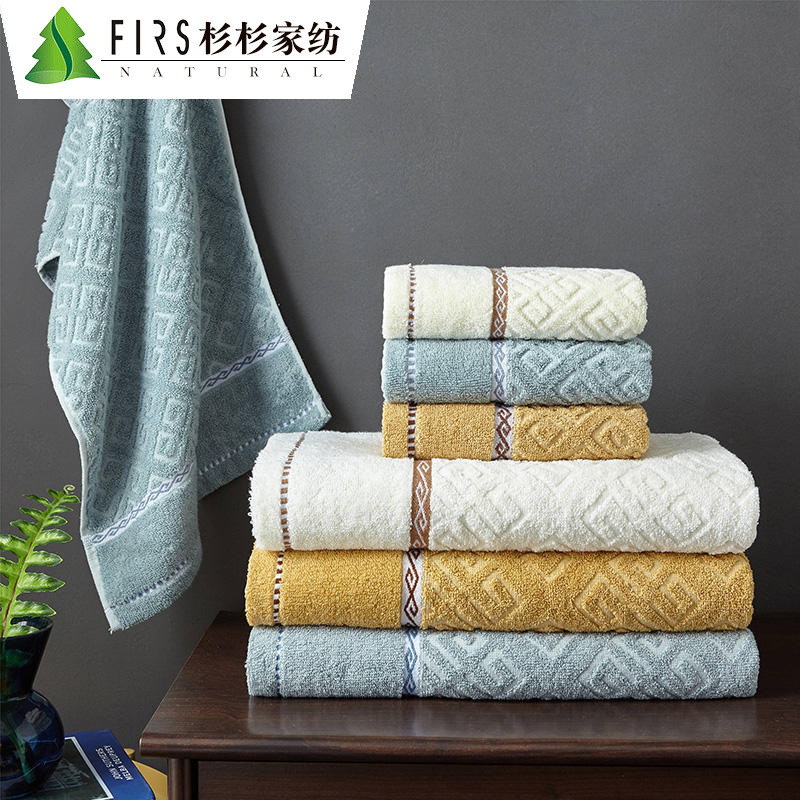 Shanshan textile towel Home 2 Cotton comfortable water uptake enlarge Washcloth Thickened paragraph gift factory wholesale