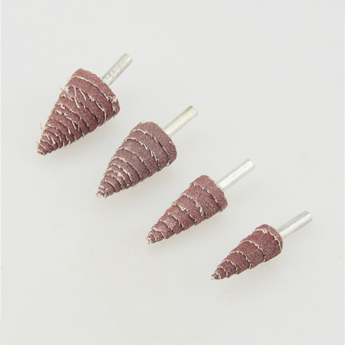 Grinding abrasive tower type polishing abrasive grinding point abrasive head conical handle sandpaper grinding head leaf handle wheel