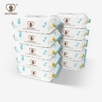 A015-036 AUSTTBABY Baby wipes Paper Newborn Wet wipes Hand to mouth Dedicated 30 Draw *10 package