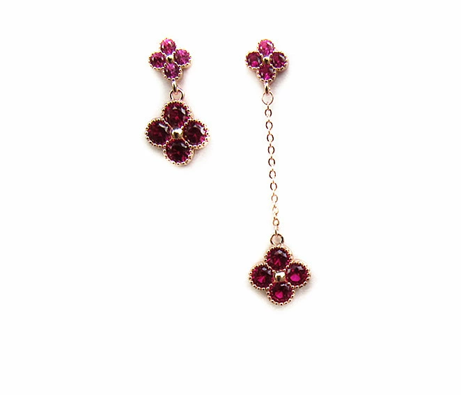 Прямые поставки с фабрики ювелирных изделий из натурального хрусталя, новые серьги с четырехлистным клевером, взрывы поколения поставок AliExpress