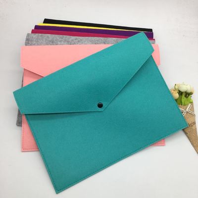 新款彩色毛毡文件袋 赠品礼品毛毡平板电脑收纳包商务袋|ms