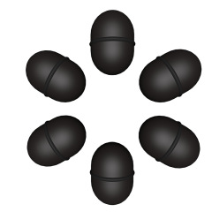 Rongxin rice space beans 60 packs/1 box fishing accessories fishing supplies fishing gear