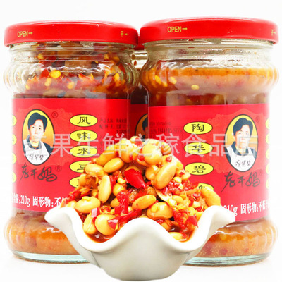 老干妈 风味水豆豉210g 火锅酱料凉拌菜调料豆豉酱辣椒酱批发包邮|ru