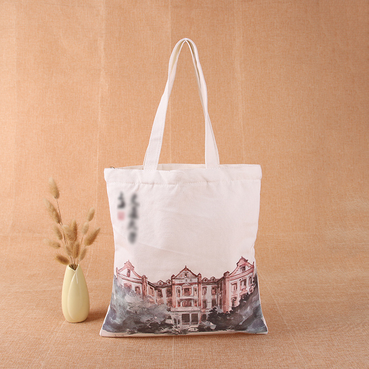 棉布袋厂家生产加工帆布宣传手提袋单肩帆布包可加急定制印刷logo