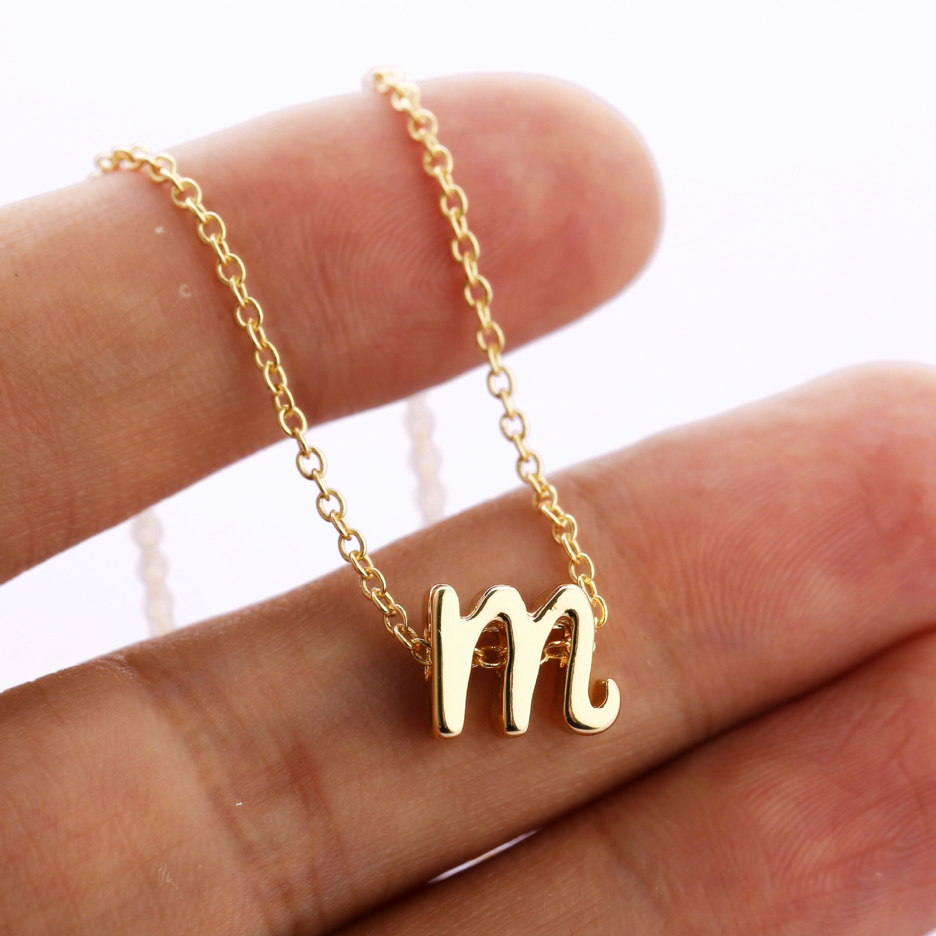 Alphabet Necklace in Silver