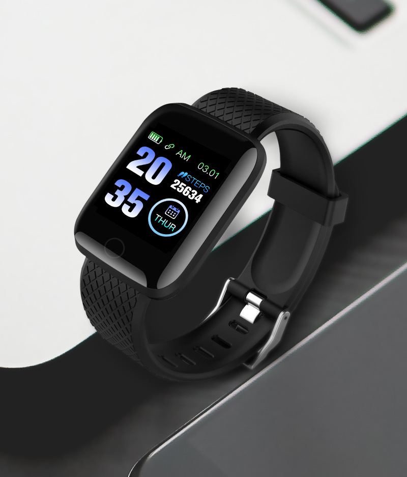 116plus Smart bracelet Color Screen D13 Heart rate and blood pressure detection message reminder Bluetooth cross-border wholesale foreign trade undefined