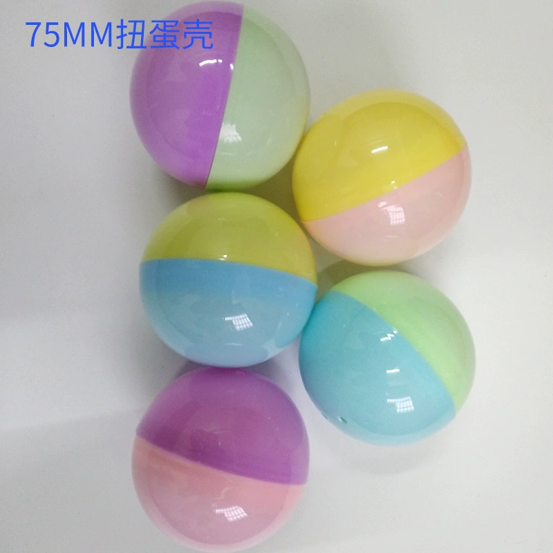 75 мм витая яичная скорлупа цвет упаковки витой яйцо мяч пластиковые детские игрушки яйцо оптом