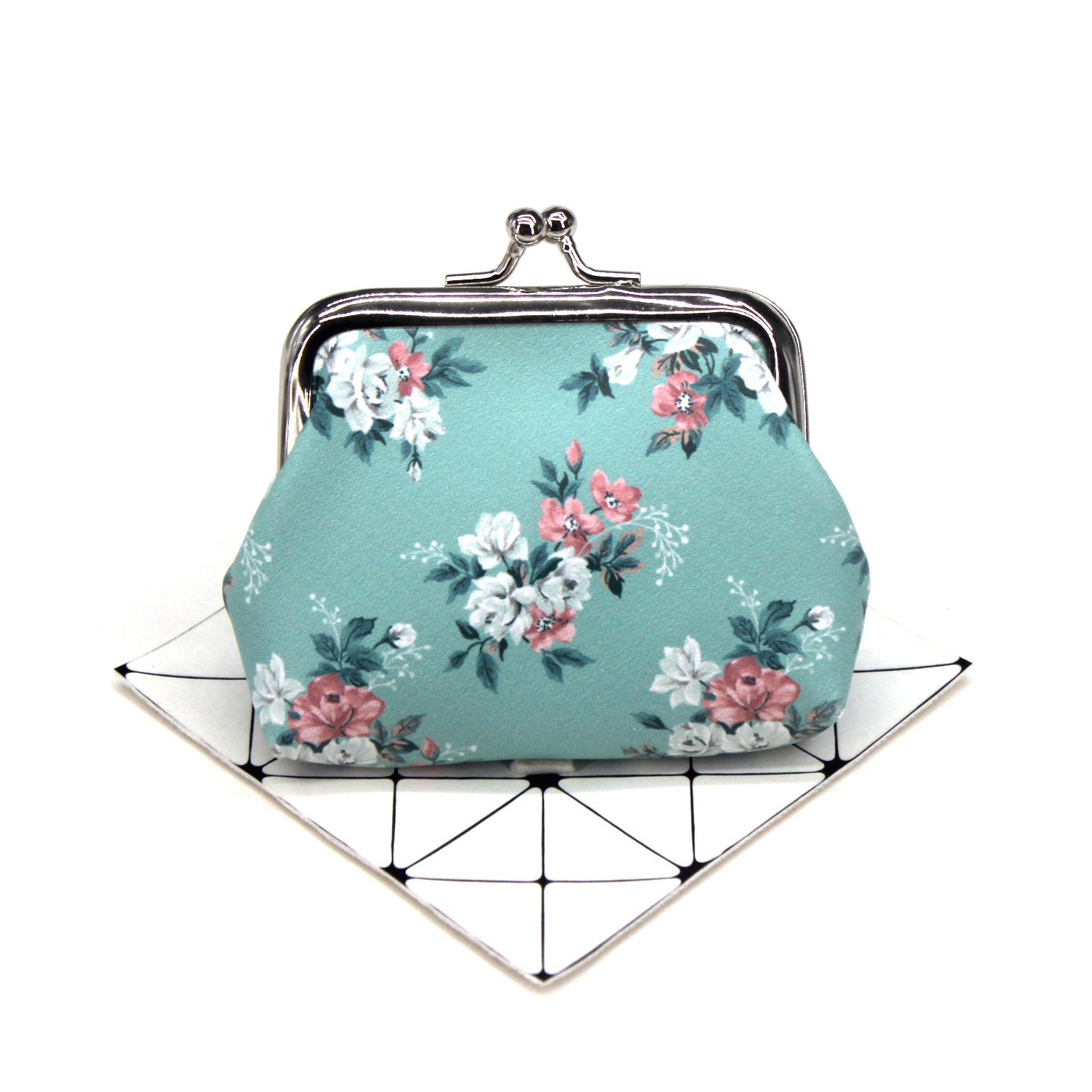 Women's Flower Pu Leather Buckle Coin Purses display picture 2