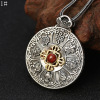 Fashionable pendant suitable for men and women, wholesale, silver 925 sample, Chinese horoscope