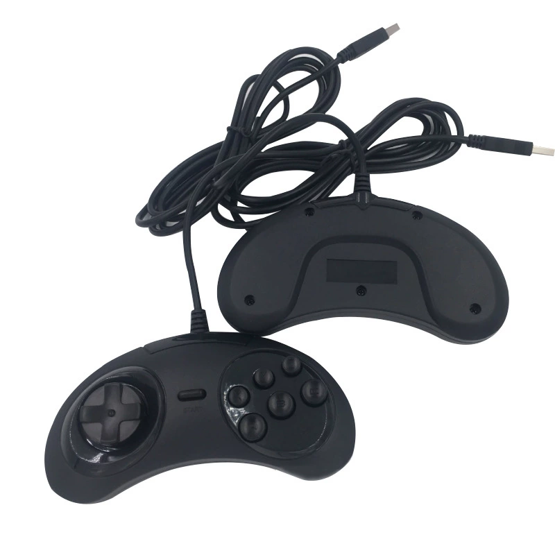 Заводская поставка USB-геймпада для ПК, контроллер в стиле Sega, USB-интерфейс, ретро-геймпад