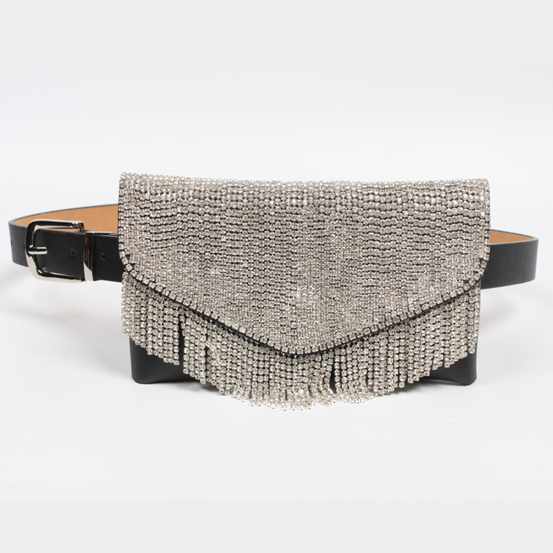 Mode Nouveau Style Élégant Dames Ceinture Strass Ceinture Type Gland Sac Téléphone Portable Portefeuille display picture 1