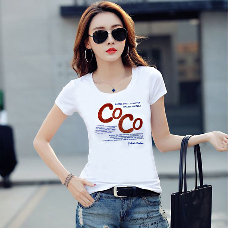 T-shirt femme YU HUAJIE en Lait en lambeaux - Ref 3434000 Image 14