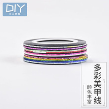 水晶滴胶diy手工自制做材料 抖音网格烟灰缸DIY多彩美甲线集合