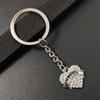 Follow the Christmas gift Taoxin Diamond Family Members of Family Affection, Love Inlays Diamond Emerging Key Buckle Key Ring