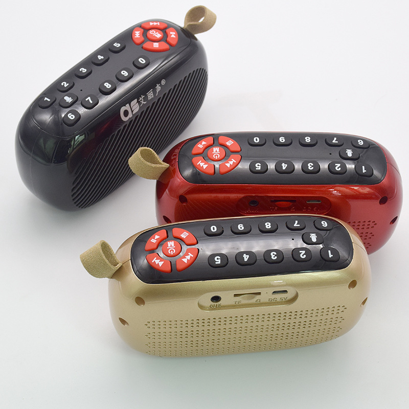 New mobile phone wireless Bluetooth speaker dual speakers can be plugged USB speaker U disk player Digital Song machine