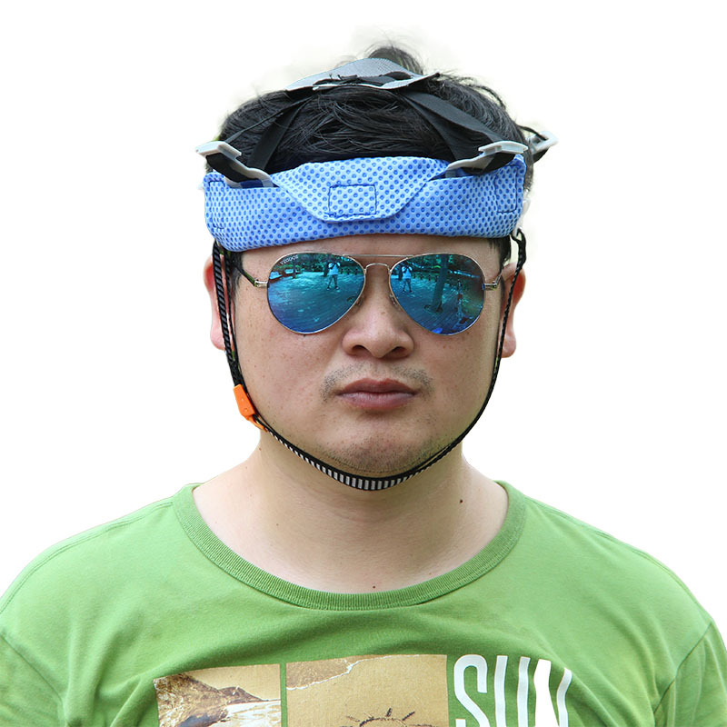 夏季降温冷感吸汗带跨境热销款安全帽冰凉超吸汗垫帽衬止汗头带