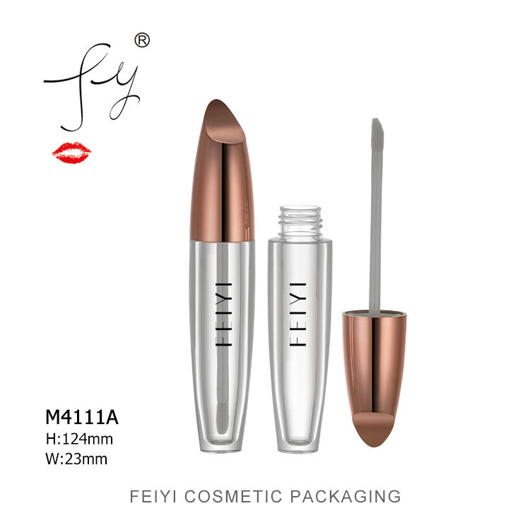 注塑唇彩管 喷镀玫瑰金透明唇蜜管 化妆品包装瓶外壳 M4111A