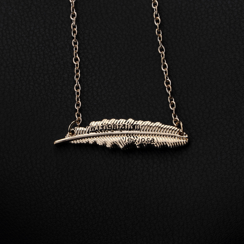 New fashion Harry Potter mantra feather necklace yiwu nihaojewelry wholesale
