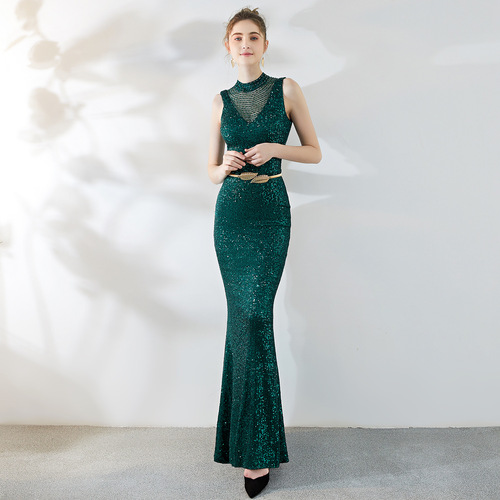 Evening dresses prom dress Vestidos de noche evening gowns female foreign celebrity banquet fishtail skirt 