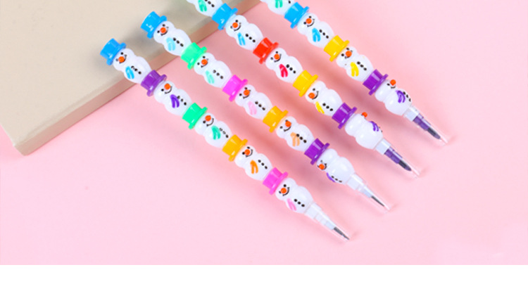 Cute Style New Creative Snowman Crayon Cut-free Removable Pencil 1 Piece