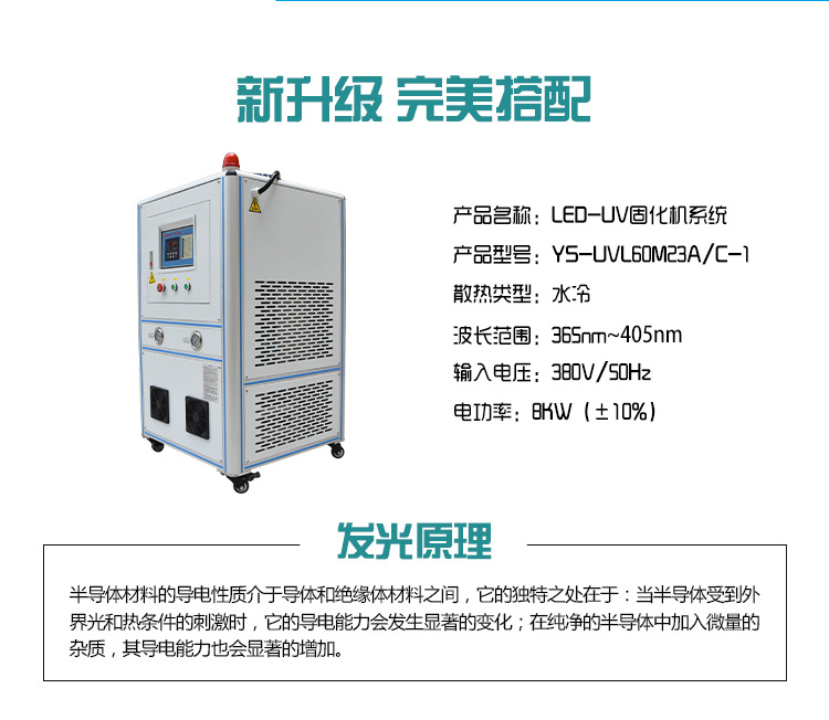 厂家直销云硕可定制流水线UVLED胶印固化灯丝网印刷UV油墨固化机