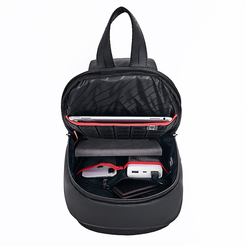 新款男士胸包单肩包男士包大容量多功能小背包时尚韩版潮酷男包