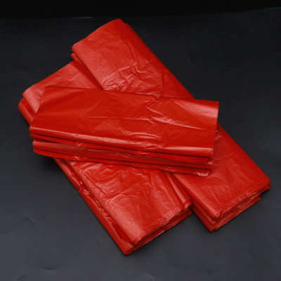 红色塑料购物袋 规格多样可定制背心塑料购物袋量大从优现货速发