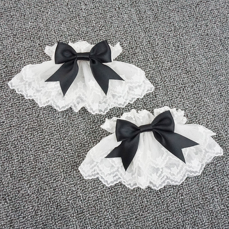 Original hecho a mano accesorios Lolita encaje mano mangas dulce lindo japonés suave chica todo-fósforo accesorios Lolita