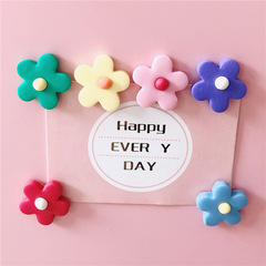 泫雅風泫雅小花冰箱貼軟陶小花泫雅色七彩花冰箱磁貼片家居裝飾品