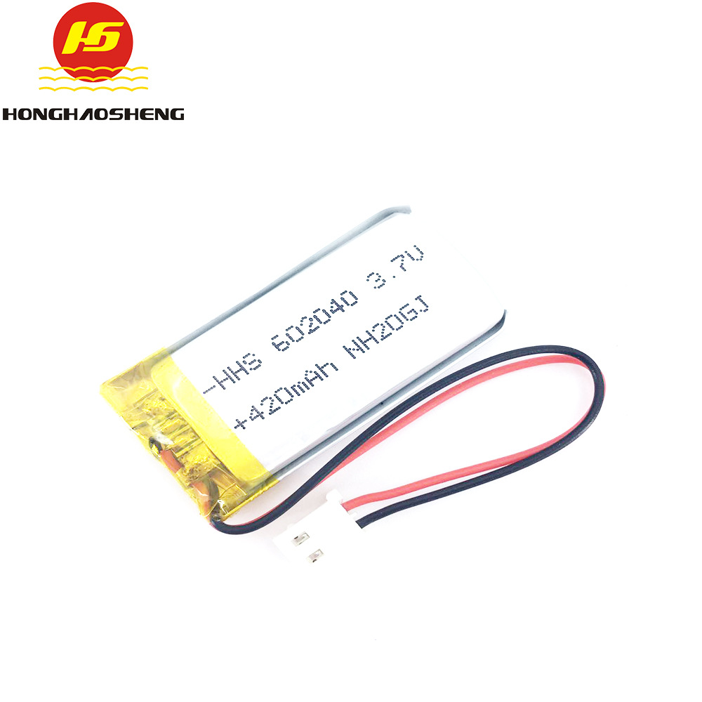 602040  450mah聚合物锂电池 音响 硅胶牙刷按摩器专用锂电池