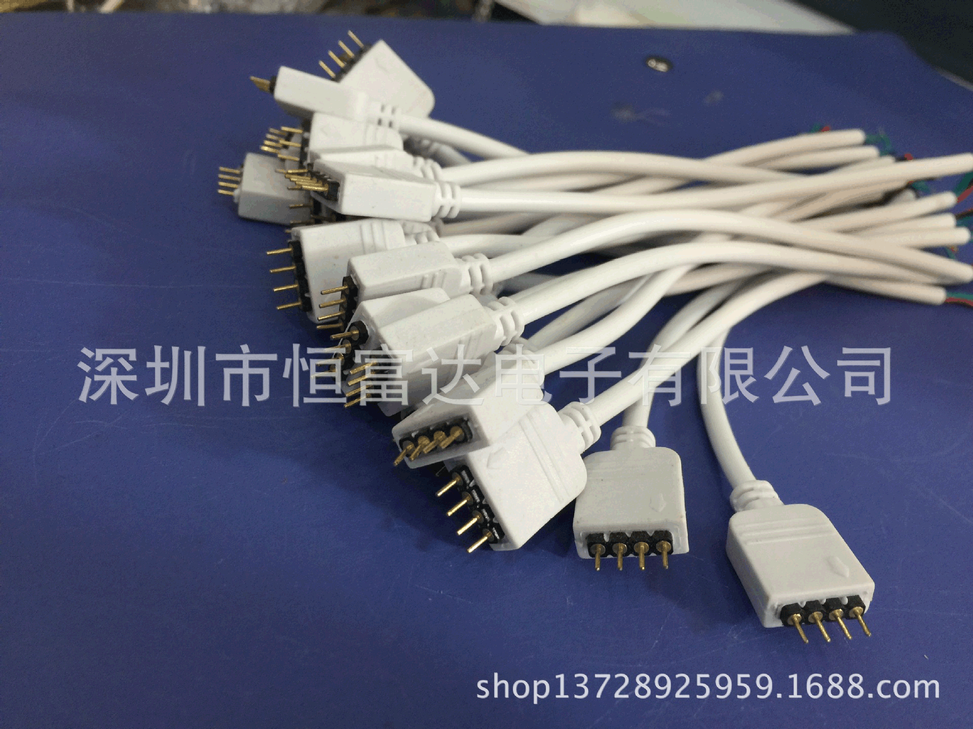 【厂家供应】RGB控制器连接线 LED公母连接线 灯条4P连接线