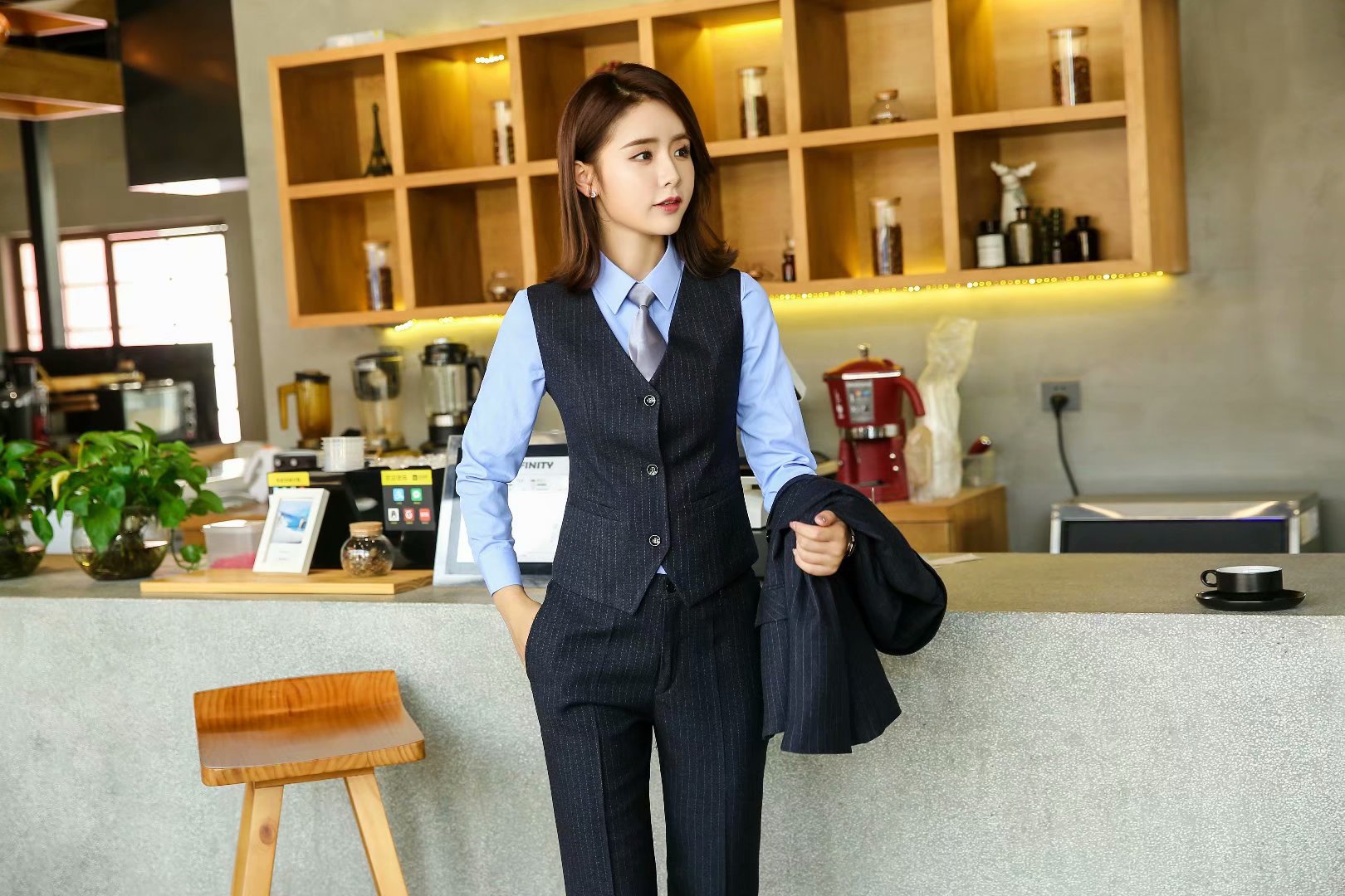 Gilet femme en Mélange de coton - Ref 3317207 Image 1