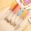 Ceramic cute fruit fork, tableware stainless steel, internet celebrity