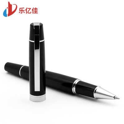 123金属按动油性圆珠笔办公文具转动签字笔批发可定制logo