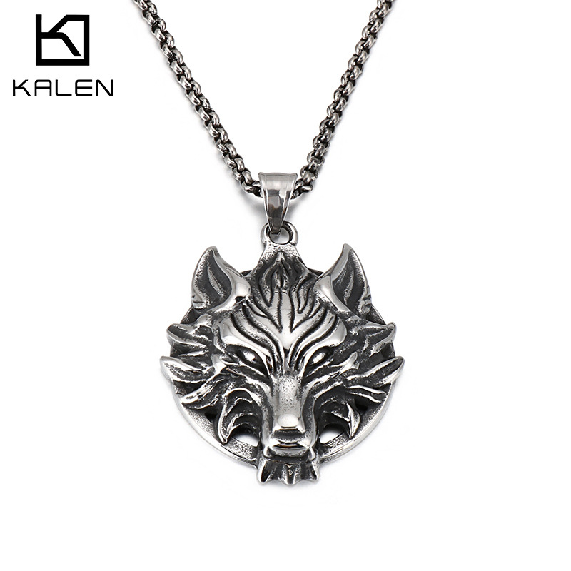 Подвеска из нержавеющей стали, ретро ожерелье, аксессуар, европейский стиль, в стиле панк