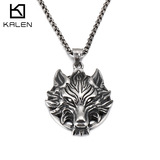 Подвеска из нержавеющей стали, ретро ожерелье, аксессуар, европейский стиль, в стиле панк