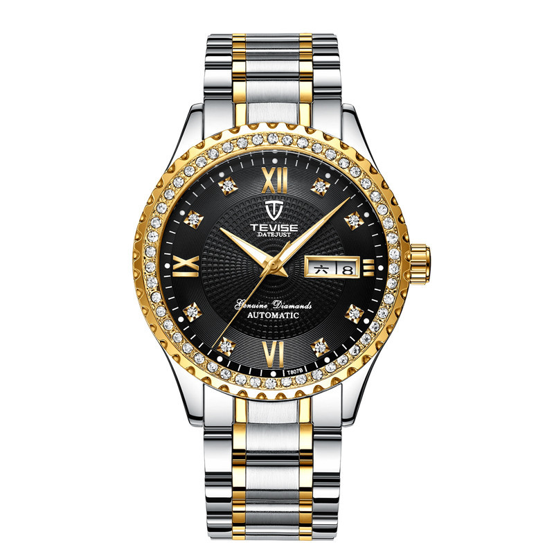 TEVISE nuevo popular mecánico casual reloj de los hombres reloj mecánico automático al por mayor reloj de los hombres