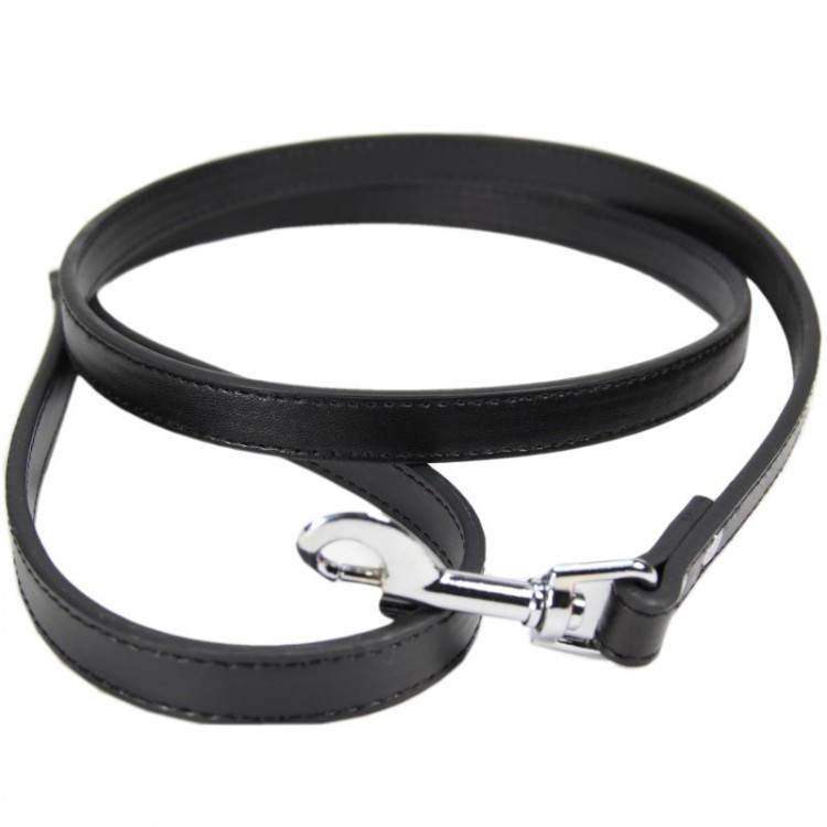 Large Pet Cat Leather Diamond Decorations Collar Pulling Rope Wholesale display picture 2