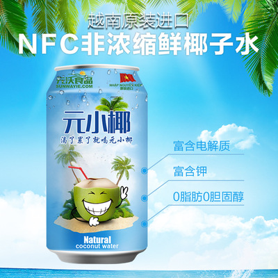 Vietnam Imported natural Coconut Drinks Coconut milk VITA Coconut 330ml*24/ Box
