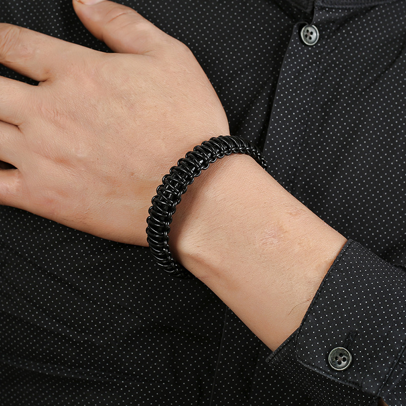 Mode Geometrisch Titan Stahl Unisex Armbänder display picture 6