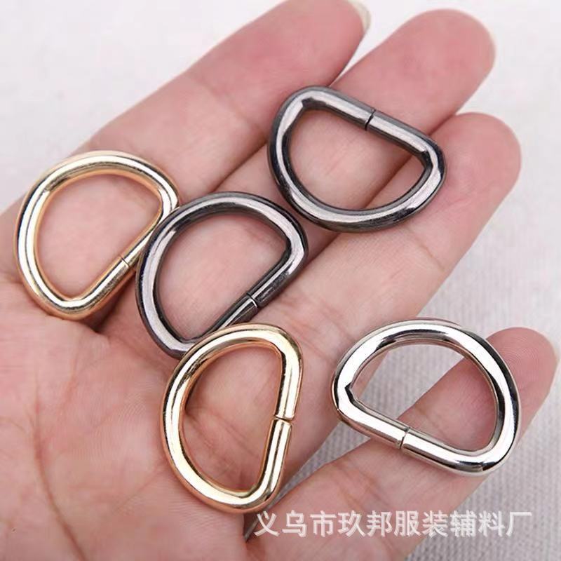 厂家直销金属D字扣半圆环 D型环 电白色铁环现货供应金属D形环-阿里巴巴
