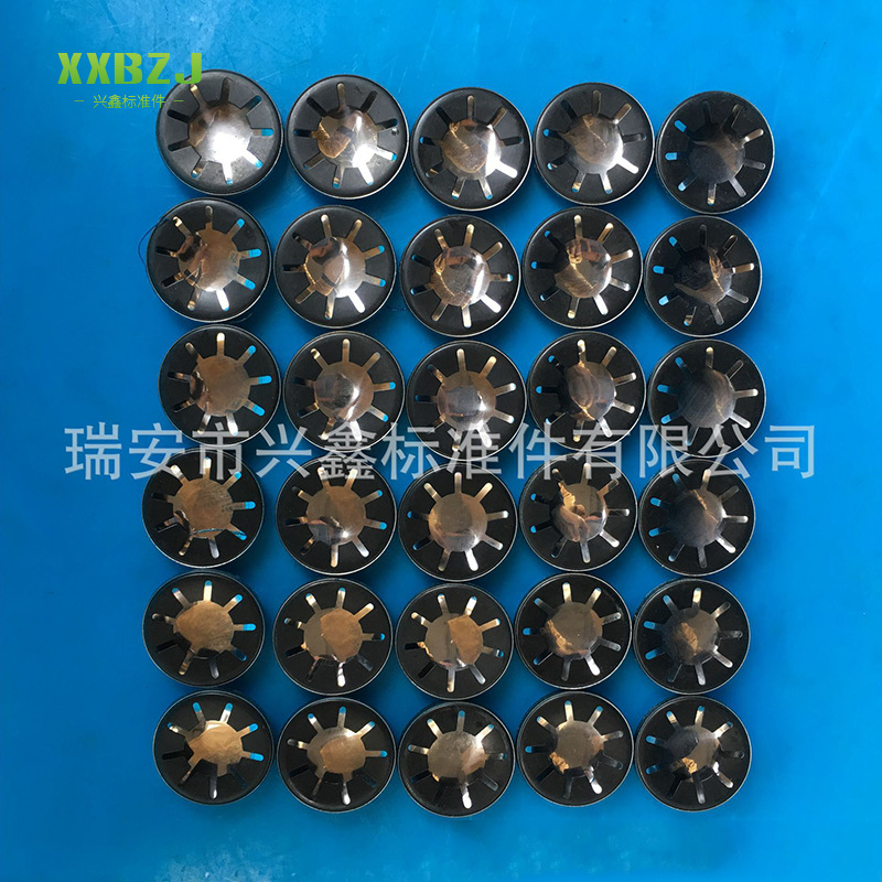 专业制造带帽轴承夹 翻边轴承夹 眯缝轴承夹 电机用紧固件