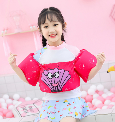 Children's life jacket cartoon swimming buoyancy vest arm float male and female children swimming suit arm swimming ring wholesale