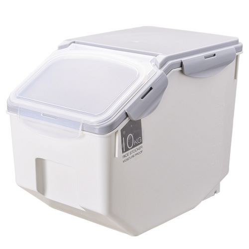Amazon cross-border pet supplies food storage barrel plastic moisture-proof sealed cat food and dog food barrel drop shipping